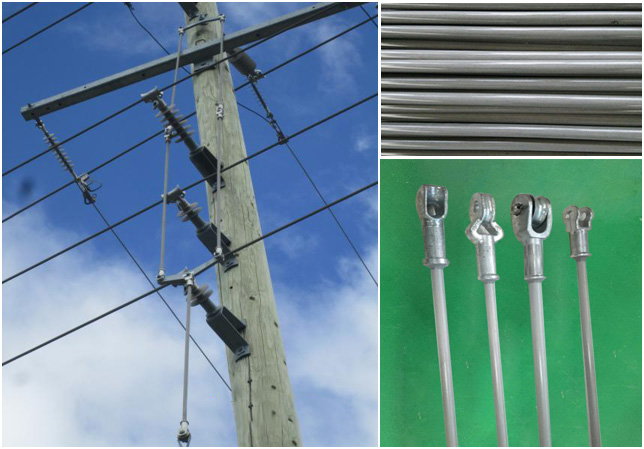 Taporel Silicone coated guy strain insulator