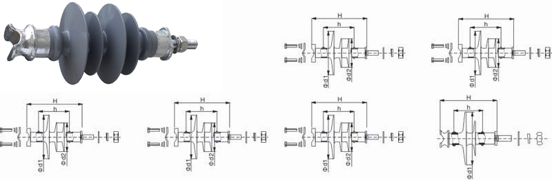 10kV (11kV) Pin Type Composite Insulator