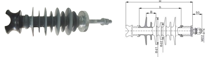 20kV Pin Type Composite Insulator