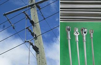 Taporel Silicone coated guy strain insulator